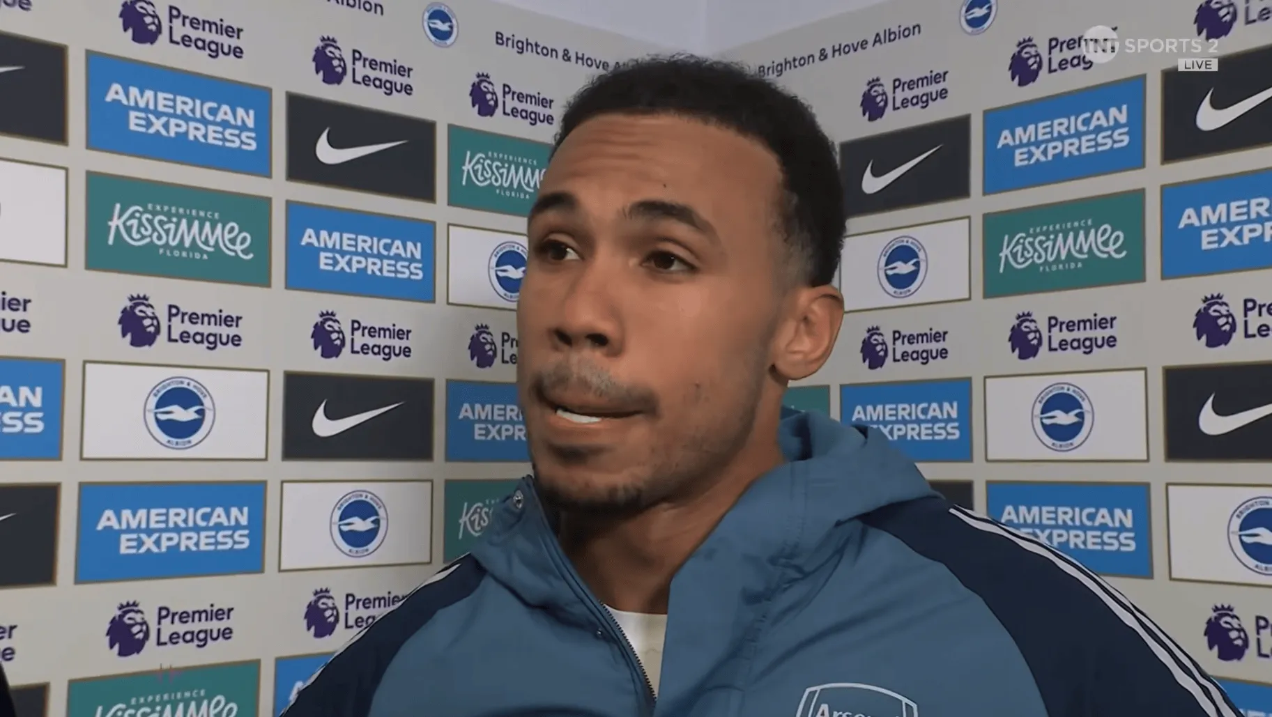 开云体育APP下载-加布里埃尔：拉亚出击后没时间想太多，那时就想保护球门